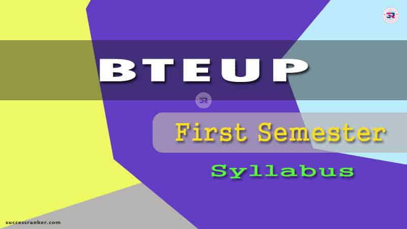 BTEUP First Semester Syllabus