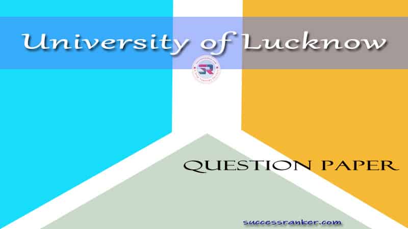 Lucknow University Question Paper
