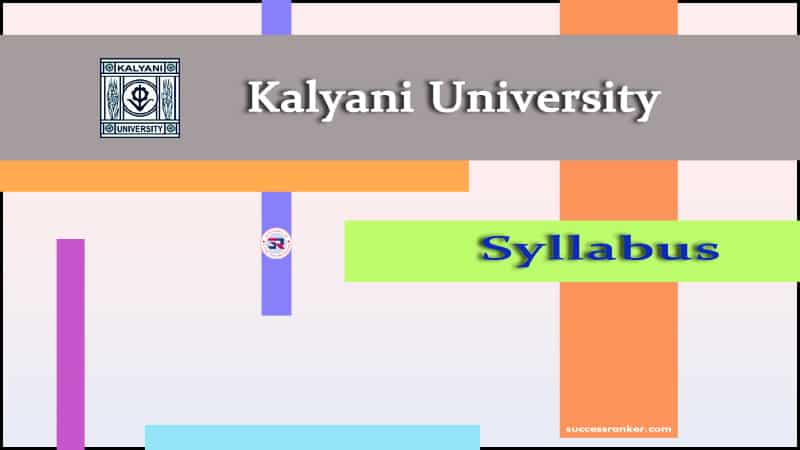 Kalyani University Syllabus