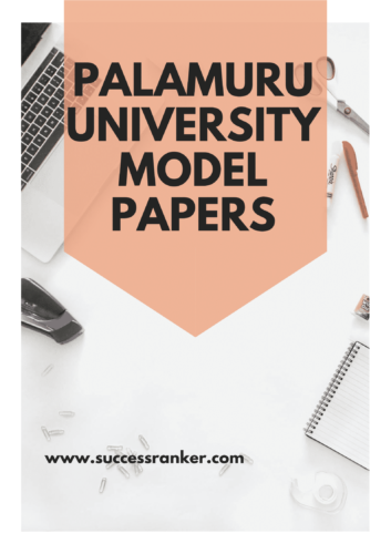 Palamuru University Model Papers