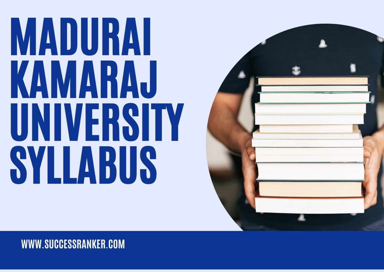Madurai Kamaraj University Syllabus